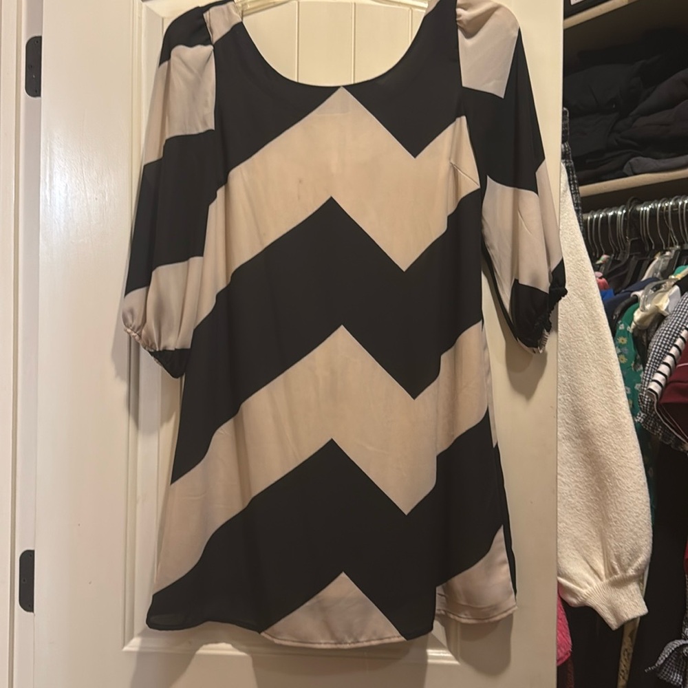 Three quarter sleeve dress